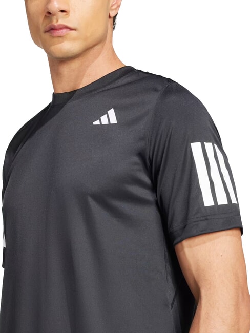 CLUB 3 STRIPES Maglietta da tennis black - T-shirt Uomo