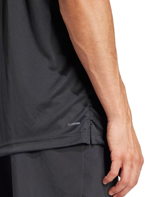 CLUB 3 STRIPES Maglietta da tennis black - T-shirt Uomo
