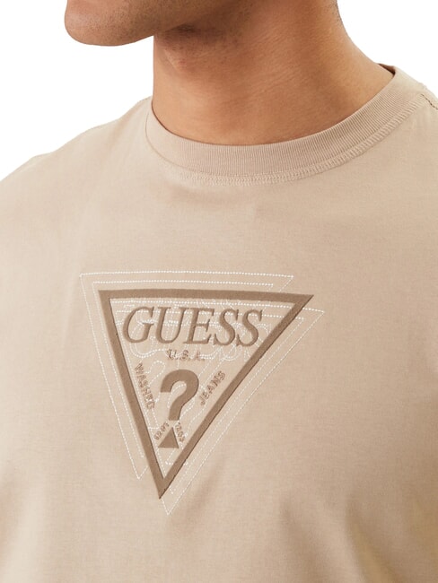 TERRY LOGO T-Shirt in cotone neutral sand - T-shirt Uomo