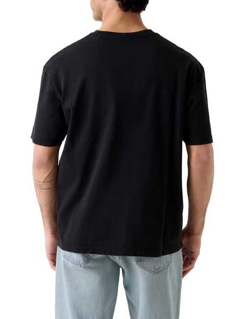 ACID WASH T-Shirt in cotone jetbla - T-shirt Uomo