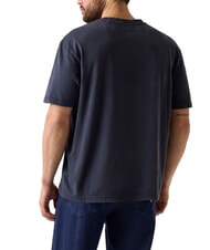 GUESS ACID WASH T-Shirt in cotone smartblue - T-shirt Uomo - 2