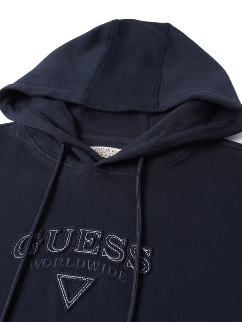 TEXTURED PATCH LOGO Felpa con cappuccio smartblue - Felpe Uomo