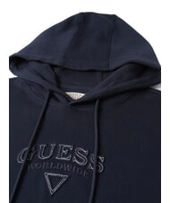 GUESS TEXTURED PATCH LOGO Felpa con cappuccio smartblue - Felpe Uomo - 3