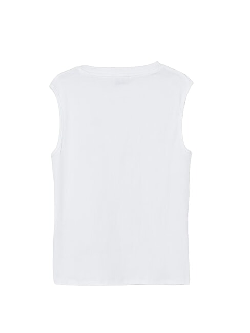 LOGO Canotta purwhite - T-shirt Bambino