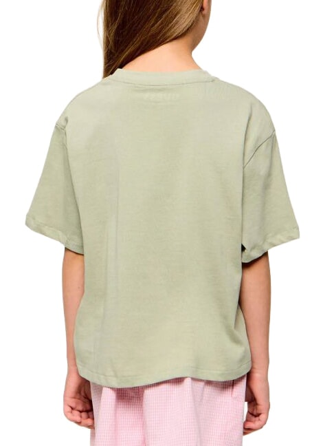 BOXY T-Shirt in cotone light matcha - T-shirt Bambino