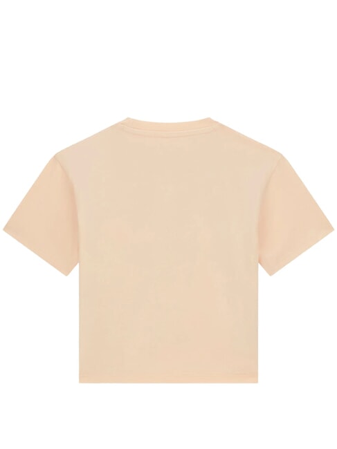 BOXY T-Shirt in cotone broderie vanilla - T-shirt Bambino