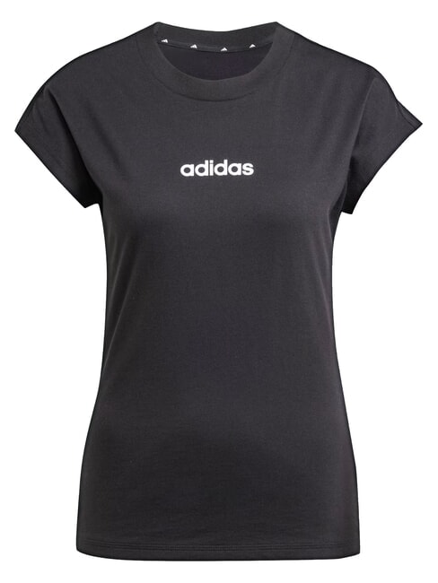 LINEAR T-shirt a maniche corte, puro cotone black - T-shirt e Top Donna