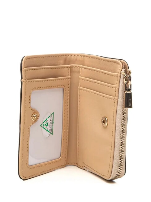 LAUREL 2 Portafoglio medio zip around light taupe logo - Portafogli Donna
