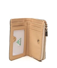 GUESS LAUREL 2 Portafoglio medio zip around light taupe logo - Portafogli Donna - 2