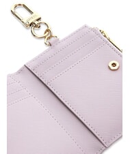 GUESS SAFFIANO Porta carte con portachiavi lilac - Portachiavi - 3