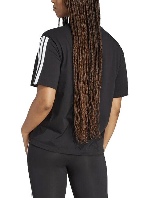 3 STRIPES T-shirt sportiva, puro cotone black - T-shirt e Top Donna