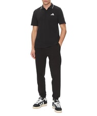 ADIDAS SMALL LOGO Polo a maniche corte, puro cotone black - Polo Uomo - 3