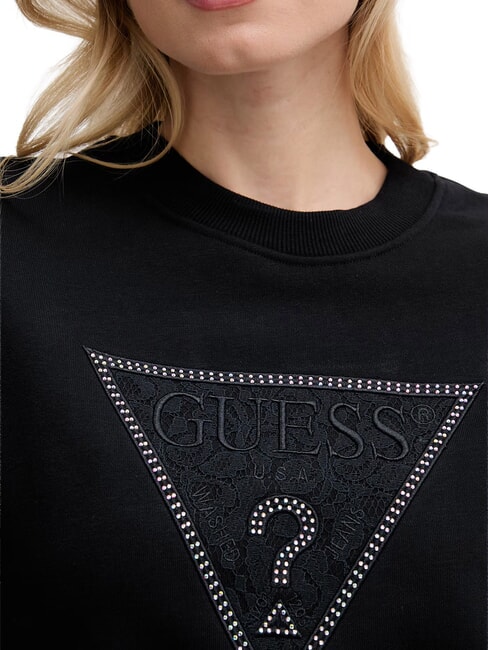 TRIANGLE LACE Felpa jetbla - Felpe Donna