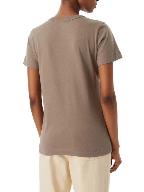 3D SCRIPT Maglietta in cotone walnut shell - T-shirt e Top Donna