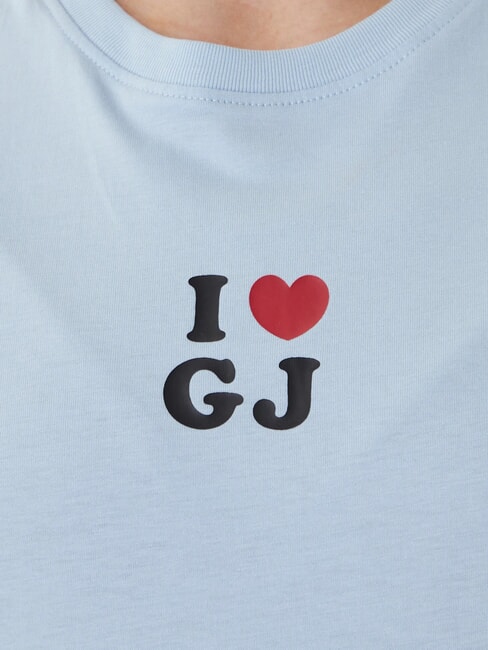 I LOVE T-Shirt in cotone fog blue - T-shirt e Top Donna