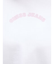 GUESS JEANS DROP Felpa in cotone purwhite - Felpe Donna - 3