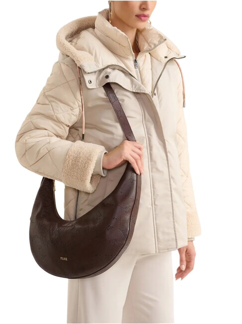 RISING MOON BAG Borsa a spalla, in pelle cioccolato - Borse Donna