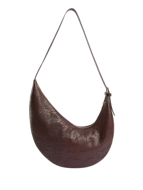RISING MOON BAG Borsa a spalla, in pelle cioccolato - Borse Donna