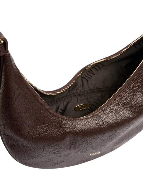 RISING MOON BAG Borsa a spalla, in pelle cioccolato - Borse Donna