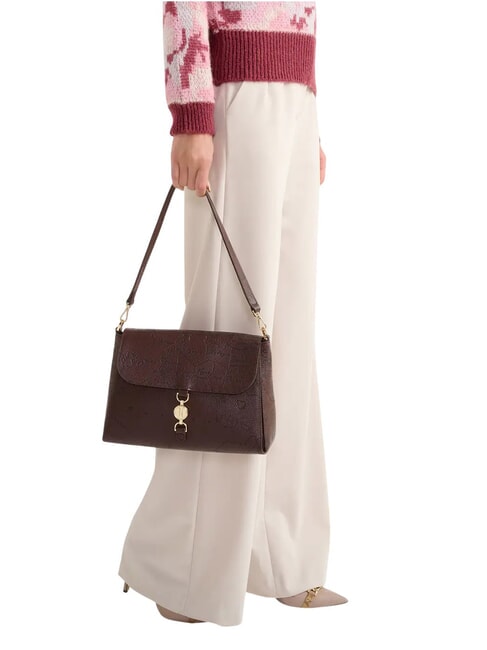 GOLDEN COIN MESSENGER Borsa a spalla, con tracolla cioccolato - Borse Donna