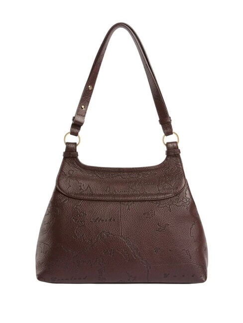 ANTIQUE GEO Borsa a spalla, in pelle cioccolato - Borse Donna