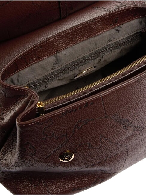 ANTIQUE GEO Borsa a spalla, in pelle cioccolato - Borse Donna