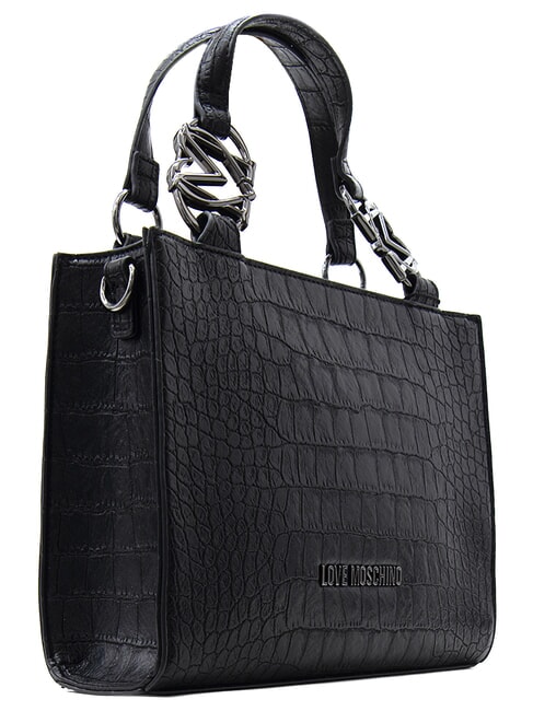 JEWEL CROCO Borsa a mano, con tracolla Nero - Borse Donna