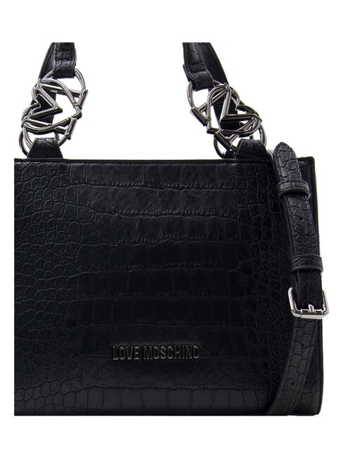 JEWEL CROCO Borsa a mano, con tracolla Nero - Borse Donna