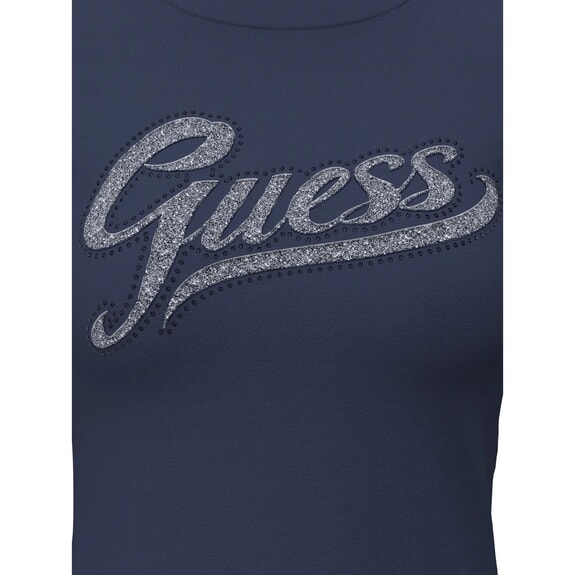 GLITTER LOGO T-shirt a manica corta, glitterata blackened blue - T-shirt e Top Donna
