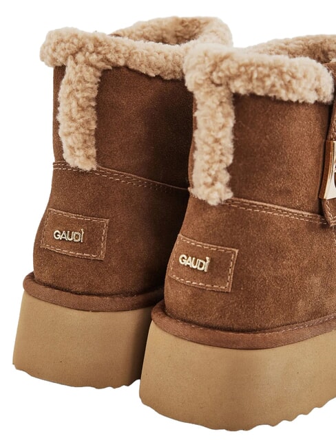 LELLA Stivaletti in pelle scamosciata COGNAC - Scarpe Donna