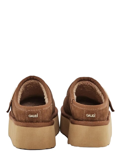 LELLA Sabot in pelle scamosciata COGNAC - Scarpe Donna