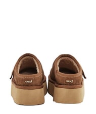 GAUD&Igrave; LELLA Sabot in pelle scamosciata COGNAC - Scarpe Donna - 3