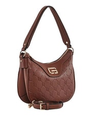 GAUD&Igrave; LEA Borsa mini hobo a spalla, con tracolla MARRONE - Borse Donna - 2