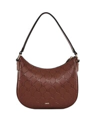 GAUD&Igrave; LEA Borsa mini hobo a spalla, con tracolla MARRONE - Borse Donna - 3