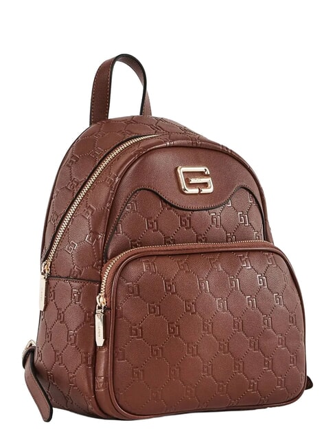 LEA Zaino con lettering GJ impresso MARRONE - Borse Donna