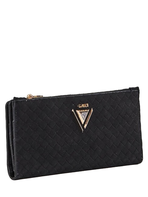 BEA BRAID Portafoglio large, intrecciato NERO - Portafogli Donna
