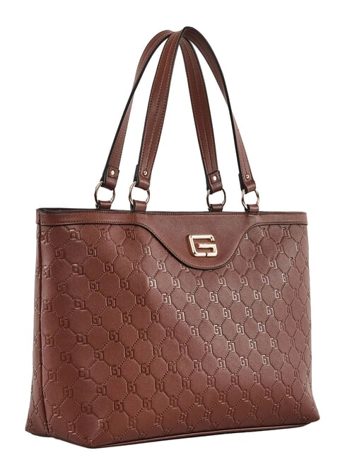 LEA Borsa shopping, a spalla MARRONE - Borse Donna