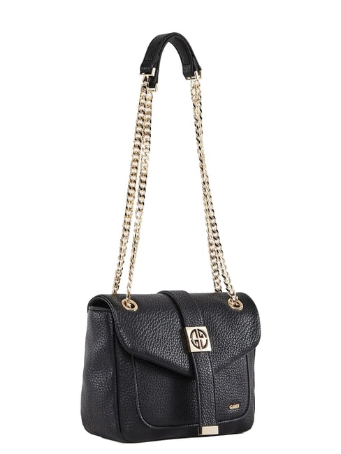 LYNN PLAIN Borsa mini crossbody con tracolla a catena NERO - Borse Donna
