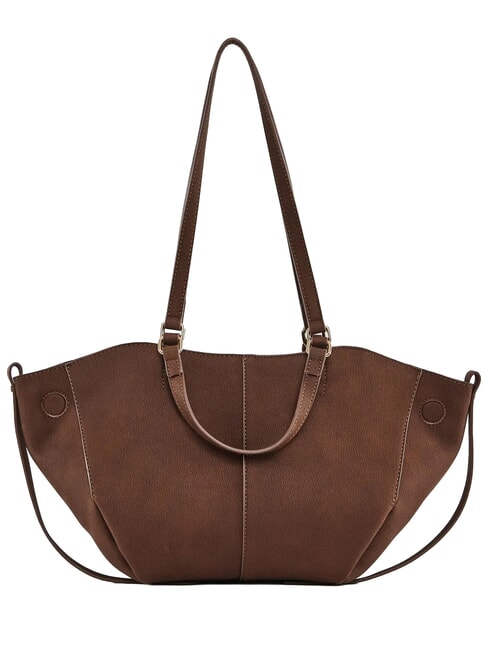 GOLENE Mini shopping bag con pochette rimovibile MARRONE - Borse Donna