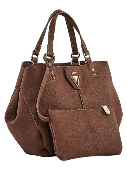 GOLENE Mini shopping bag con pochette rimovibile MARRONE - Borse Donna