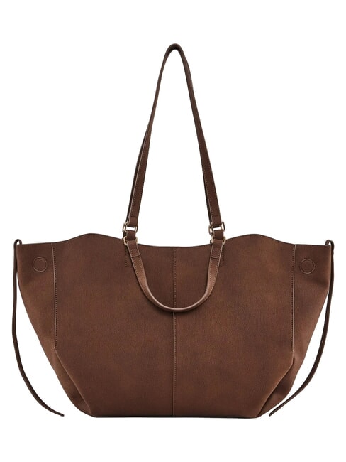 GOLENE Borsa shopping a spalla, con pochette rimovibile MARRONE - Borse Donna