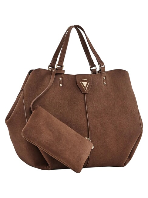 GOLENE Borsa shopping a spalla, con pochette rimovibile MARRONE - Borse Donna