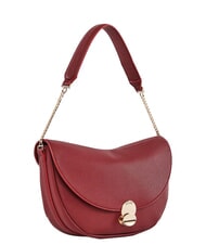 GAUD&Igrave; EVELYN Borsa a spalla con logo in metallo ROSSO - Borse Donna - 2