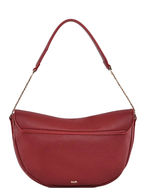 EVELYN Borsa a spalla con logo in metallo ROSSO - Borse Donna