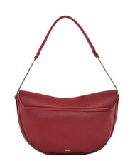 GAUD&Igrave; EVELYN Borsa a spalla con logo in metallo ROSSO - Borse Donna - 3