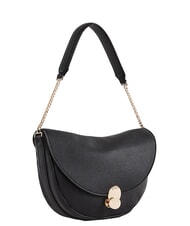 GAUD&Igrave; EVELYN Borsa a spalla con logo in metallo NERO - Borse Donna - 2