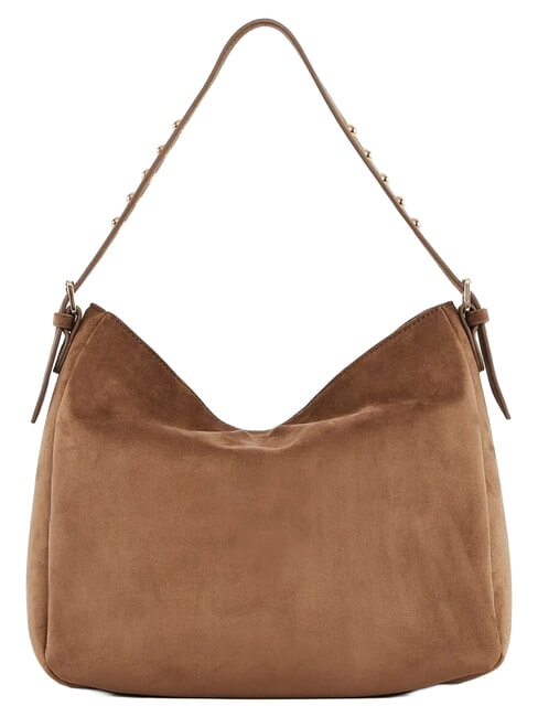 GRETA SUEDE Borsa a spalla con charm sand - Borse Donna