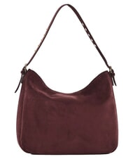 GAUD&Igrave; GRETA SUEDE Borsa a spalla con charm burgundy - Borse Donna - 3