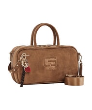 GAUD&Igrave; GRETA SUEDE Borsa bauletto a mano, con tracolla e charm sand - Borse Donna - 2