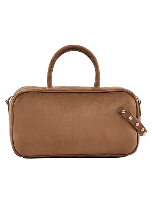 GRETA SUEDE Borsa bauletto a mano, con tracolla e charm sand - Borse Donna